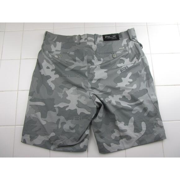 Ralph Lauren RLX Dillards Golf Shorts 9" Grey Camo Stretch Peformance Men's 33 - Picture 2 of 4